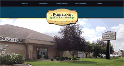 Desktop Screenshot of parklandfuneralhome.com
