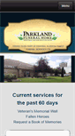 Mobile Screenshot of parklandfuneralhome.com